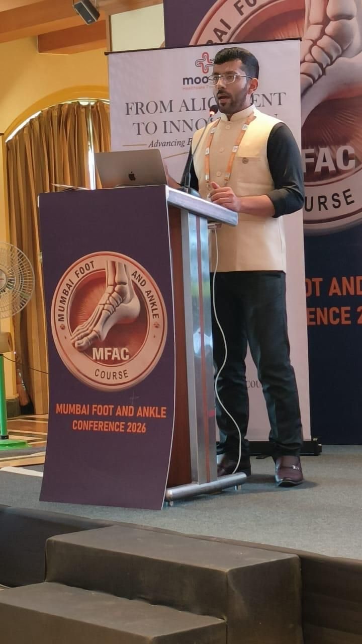 Speaking at the Mumbai Foot and Ankle Conference (MFAC) 2026