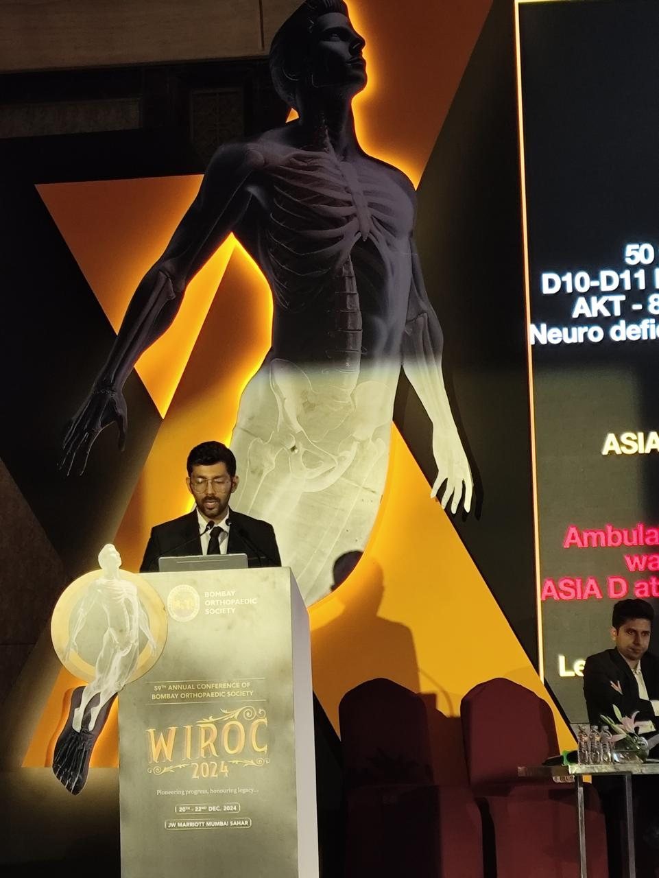 Presenting at WIROC 2024, Bombay Orthopaedic Society Annual Conference